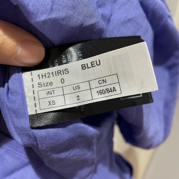 NWT Ba&sh Women Iris Lady Dress in Bleu Size 0 - Picture 5 of 6
